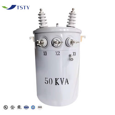 14.4kv ولتاژ خروجی 100kva تراانسفورماتور تک فاز با ضرر کم برای نیازهای صنعتی