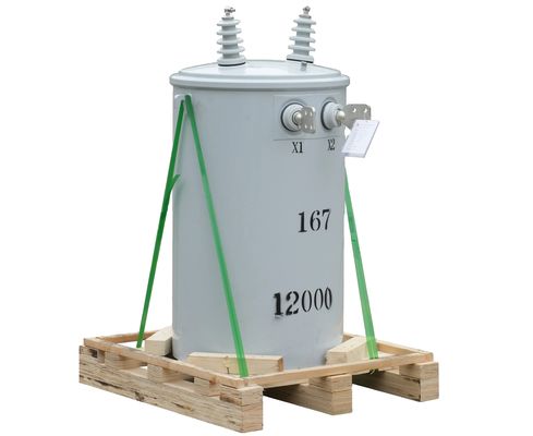 10 kVA 500 kVA ترانسفورماتور استوانه ای قطب نصب شده برای سیستم توزیع برق